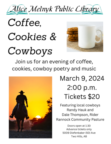 Coffee Cookies and Cowboys Event poster